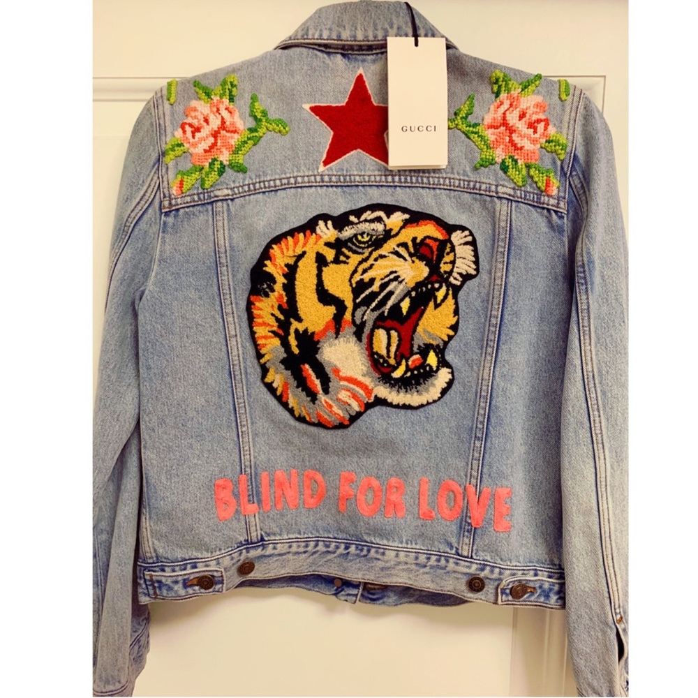 Gucci Denim Embroidered Jacket